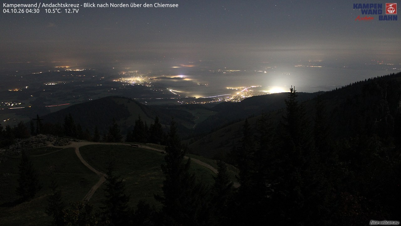 Archived image Webcam Kampenwand - View to the North