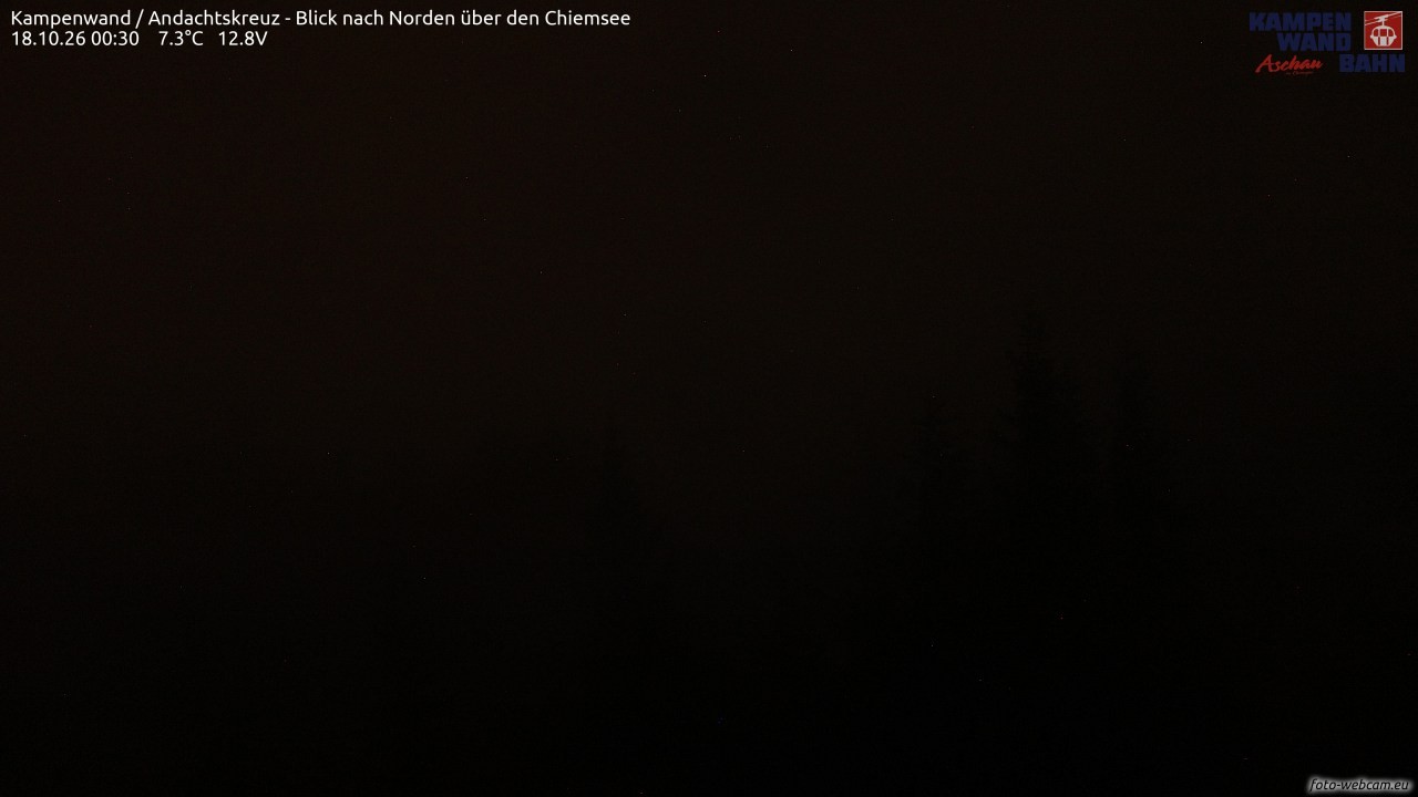 Archived image Webcam Kampenwand - View to the North