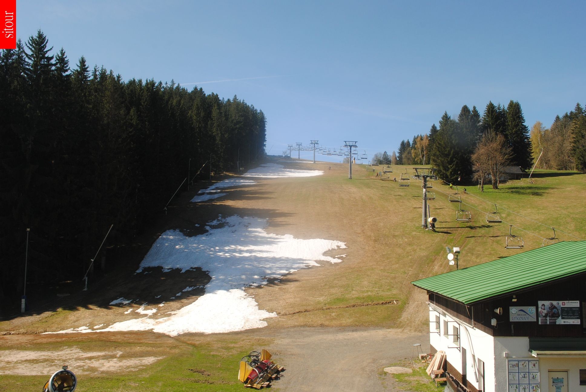 Archived image Webcam Vítkovice - Chair lift Prezidentský expres