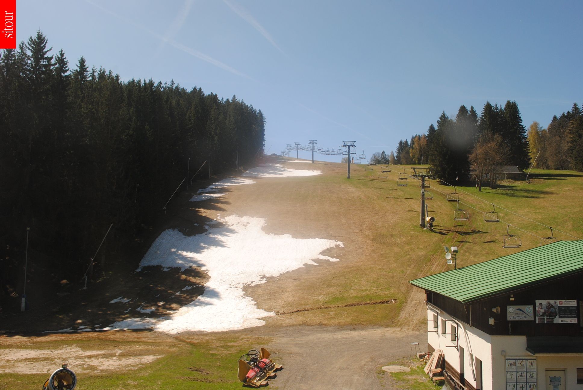 Archived image Webcam Vítkovice - Chair lift Prezidentský expres