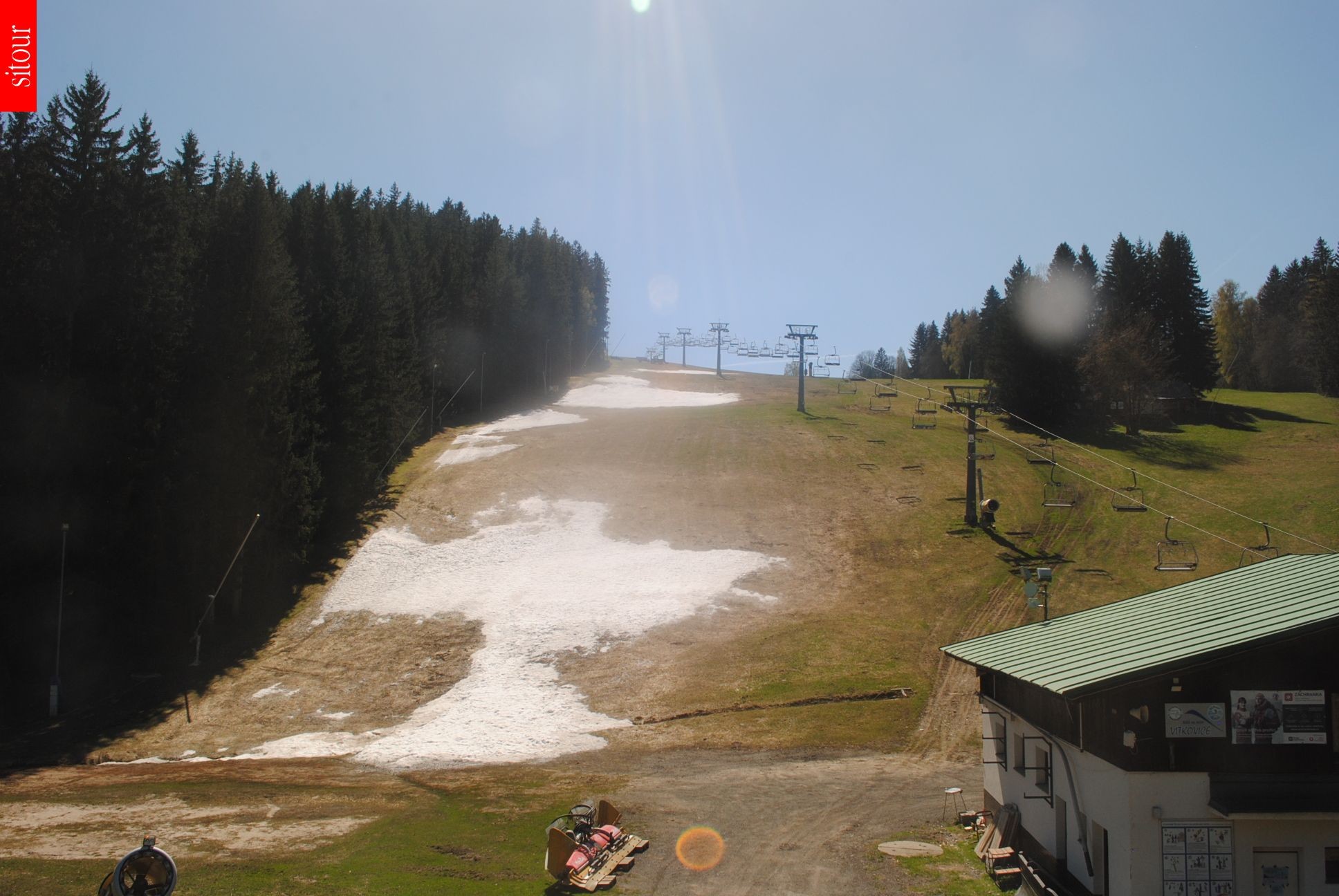 Archived image Webcam Vítkovice - Chair lift Prezidentský expres