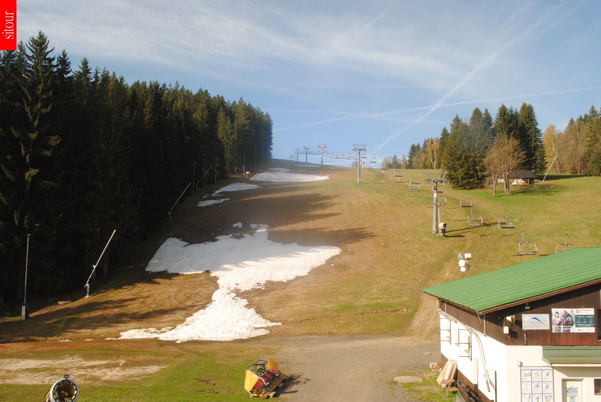 Archived image Webcam Vítkovice - Chair lift Prezidentský expres