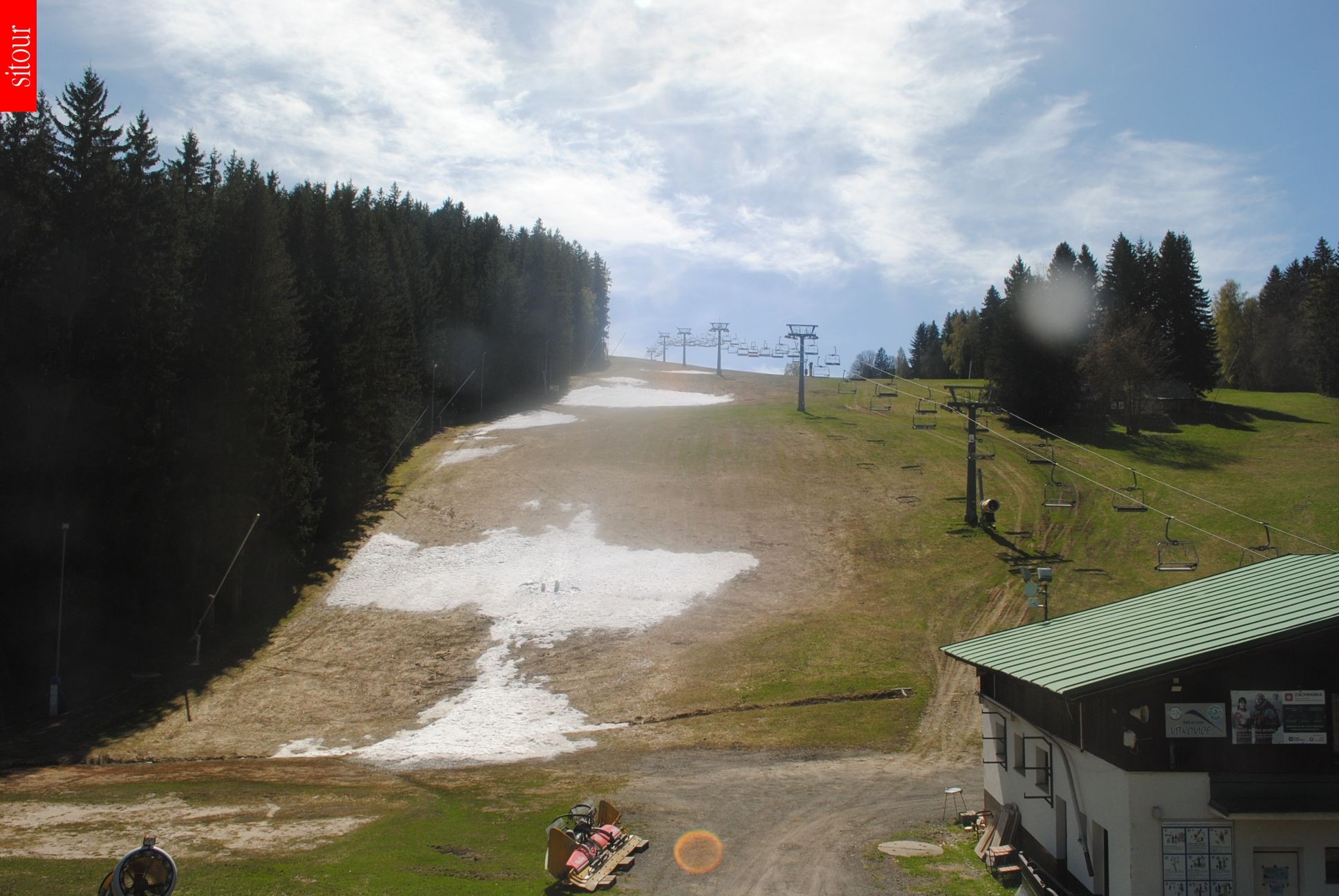 Archived image Webcam Vítkovice - Chair lift Prezidentský expres