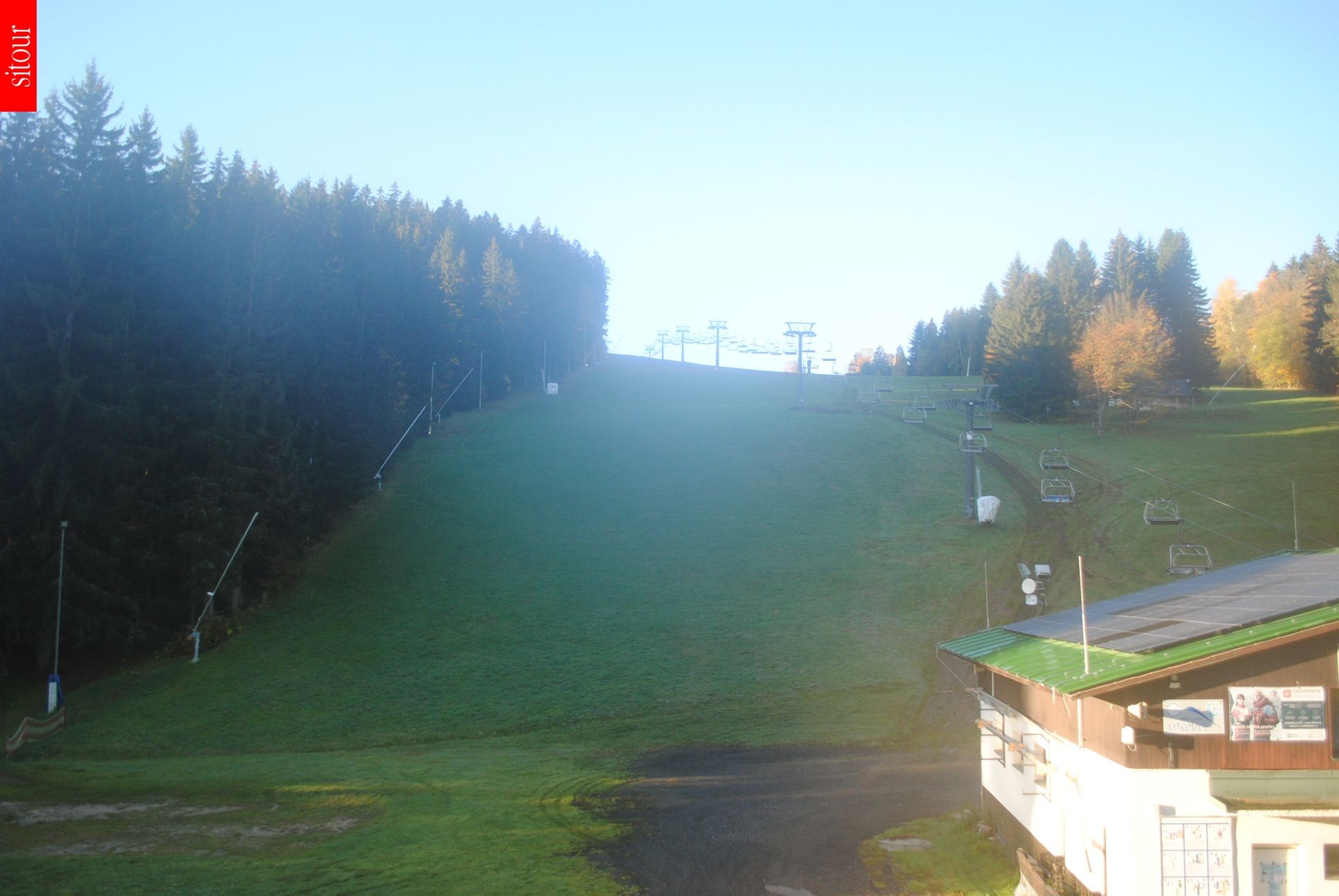 Archived image Webcam Vítkovice - Chair lift Prezidentský expres