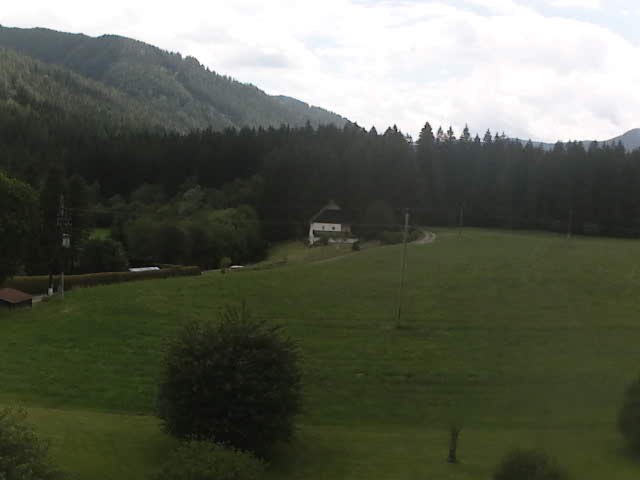 Archiv Foto Webcam Tragöß Angererhof - Blick in Richtung Süden