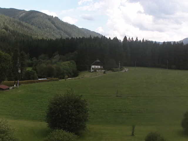 Archiv Foto Webcam Tragöß Angererhof - Blick in Richtung Süden