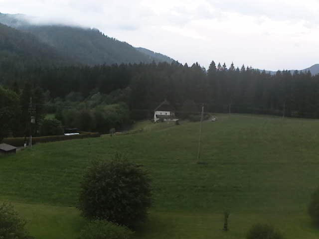 Archiv Foto Webcam Tragöß Angererhof - Blick in Richtung Süden