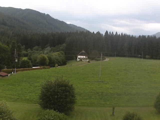Archiv Foto Webcam Tragöß Angererhof - Blick in Richtung Süden