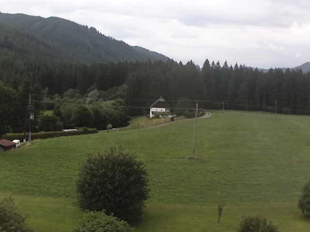 Archiv Foto Webcam Tragöß Angererhof - Blick in Richtung Süden