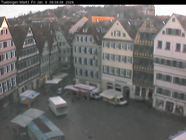 Archiv Foto Webcam Marktplatz Tübingen