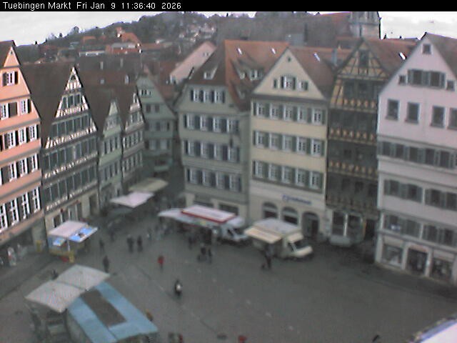 Archiv Foto Webcam Marktplatz Tübingen