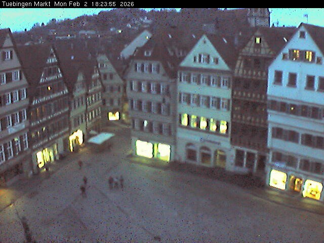 Archiv Foto Webcam Marktplatz Tübingen