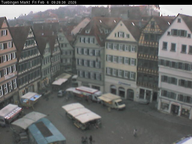 Archiv Foto Webcam Marktplatz Tübingen