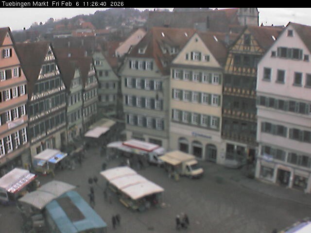 Archiv Foto Webcam Marktplatz Tübingen