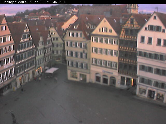 Archiv Foto Webcam Marktplatz Tübingen