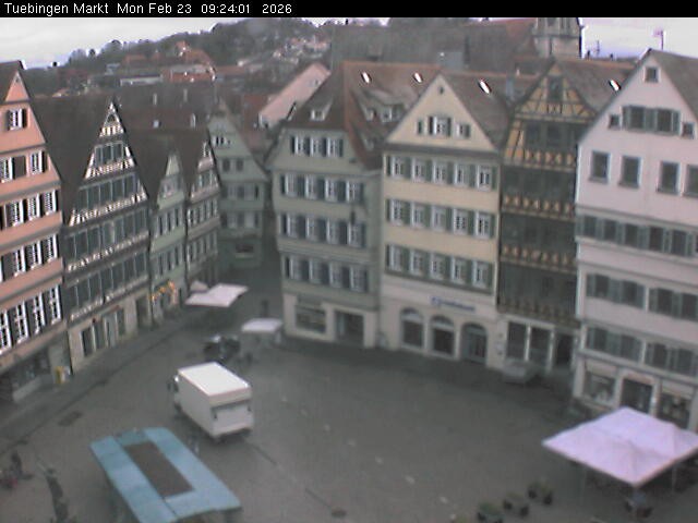 Archiv Foto Webcam Marktplatz Tübingen