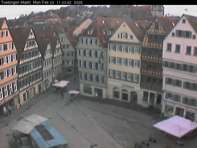Archiv Foto Webcam Marktplatz Tübingen