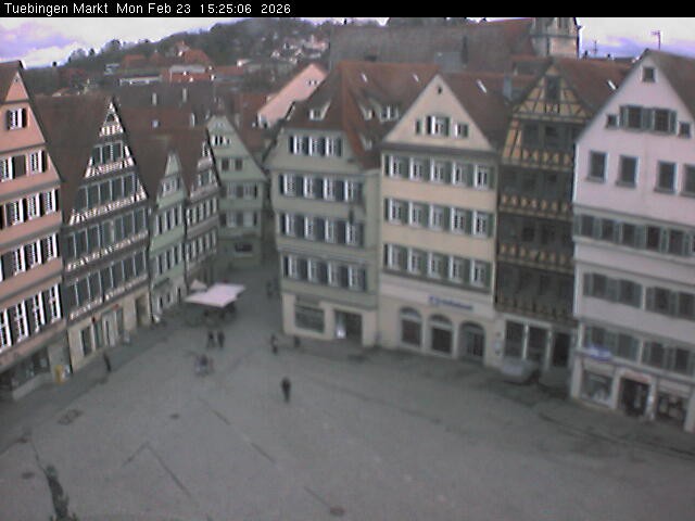 Archiv Foto Webcam Marktplatz Tübingen