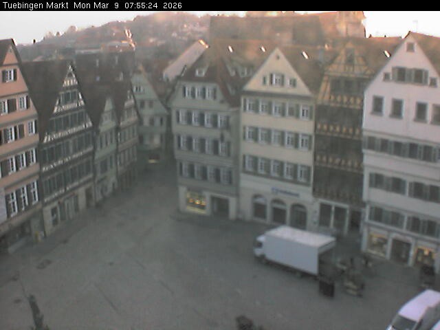 Archiv Foto Webcam Marktplatz Tübingen