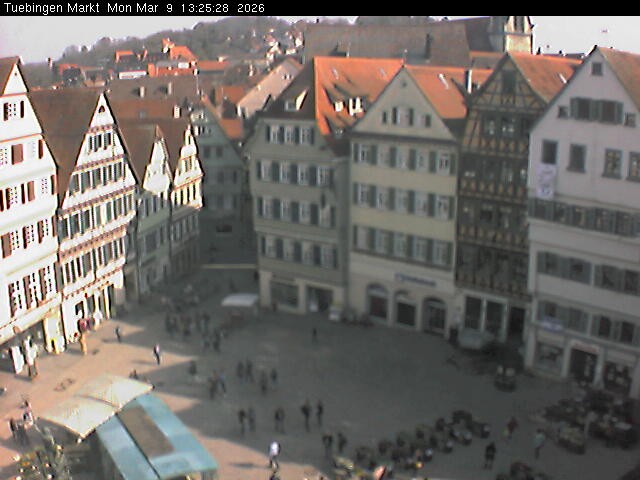 Archiv Foto Webcam Marktplatz Tübingen