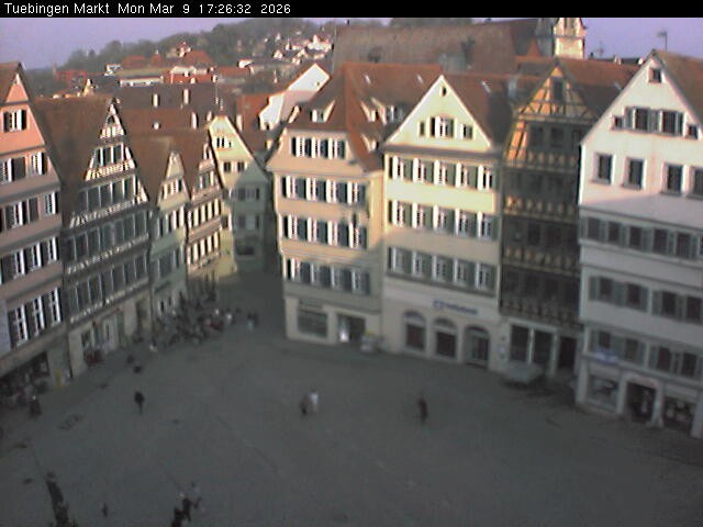 Archiv Foto Webcam Marktplatz Tübingen
