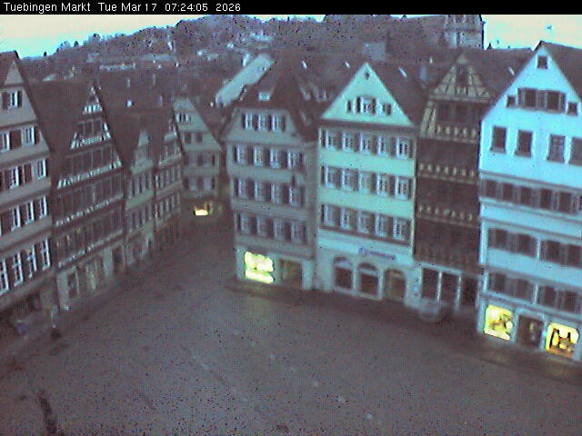 Archiv Foto Webcam Marktplatz Tübingen