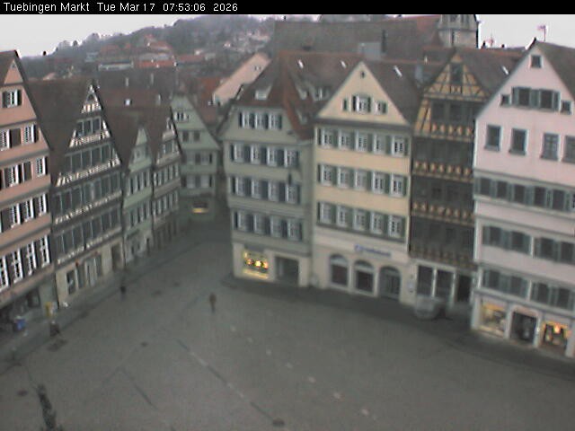 Archiv Foto Webcam Marktplatz Tübingen