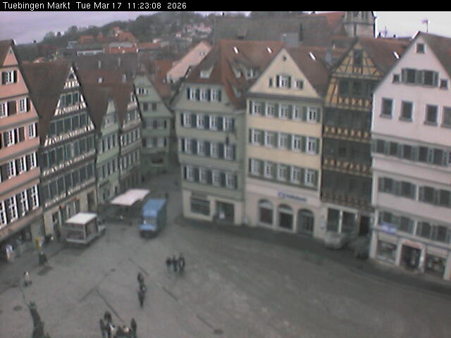 Archiv Foto Webcam Marktplatz Tübingen