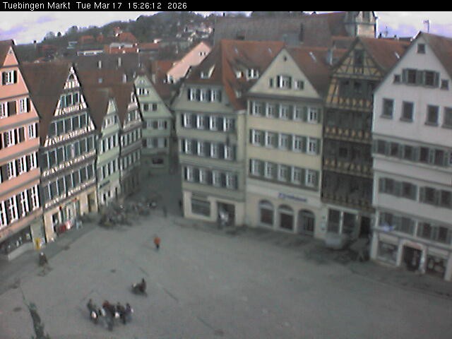 Archiv Foto Webcam Marktplatz Tübingen