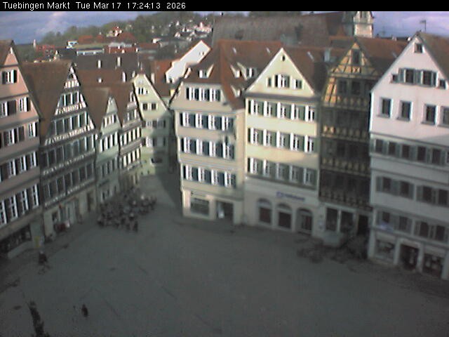 Archiv Foto Webcam Marktplatz Tübingen