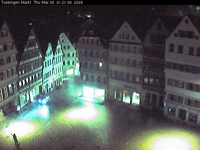 Archiv Foto Webcam Marktplatz Tübingen