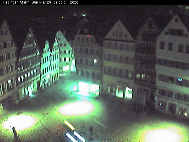 Archiv Foto Webcam Marktplatz Tübingen