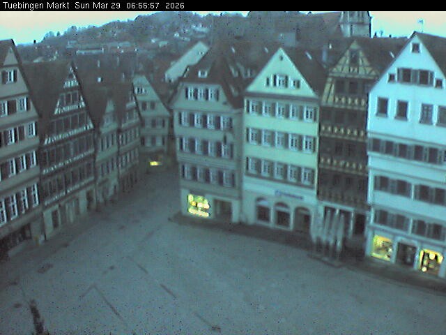 Archiv Foto Webcam Marktplatz Tübingen