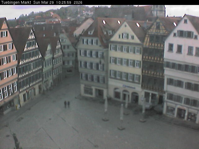 Archiv Foto Webcam Marktplatz Tübingen