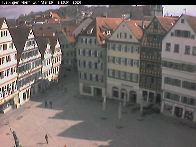 Archiv Foto Webcam Marktplatz Tübingen