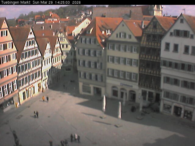 Archiv Foto Webcam Marktplatz Tübingen