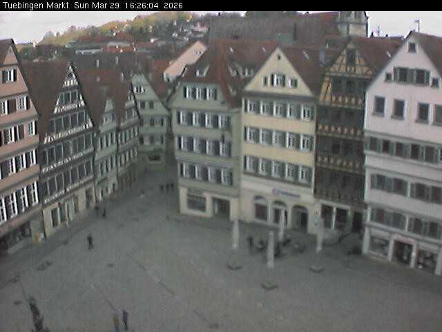 Archiv Foto Webcam Marktplatz Tübingen
