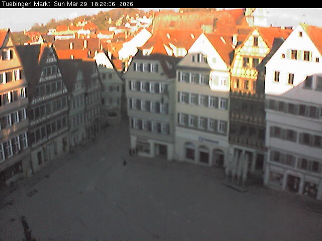 Archiv Foto Webcam Marktplatz Tübingen