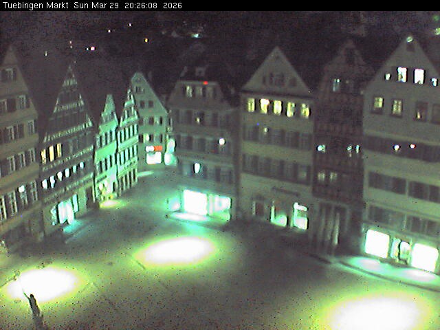 Archiv Foto Webcam Marktplatz Tübingen