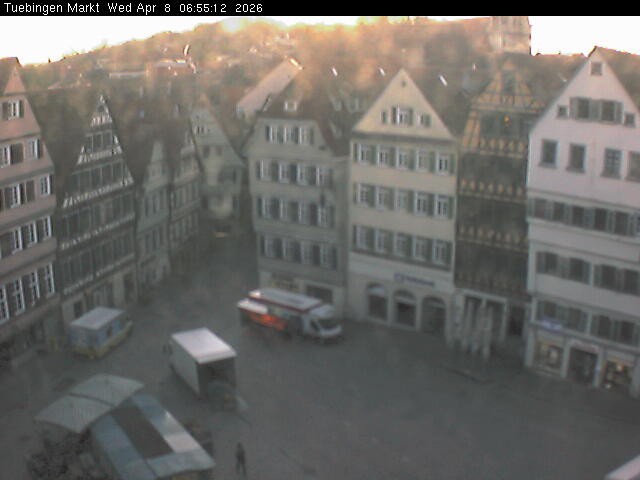 Archiv Foto Webcam Marktplatz Tübingen