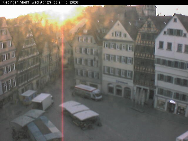 Archiv Foto Webcam Marktplatz Tübingen