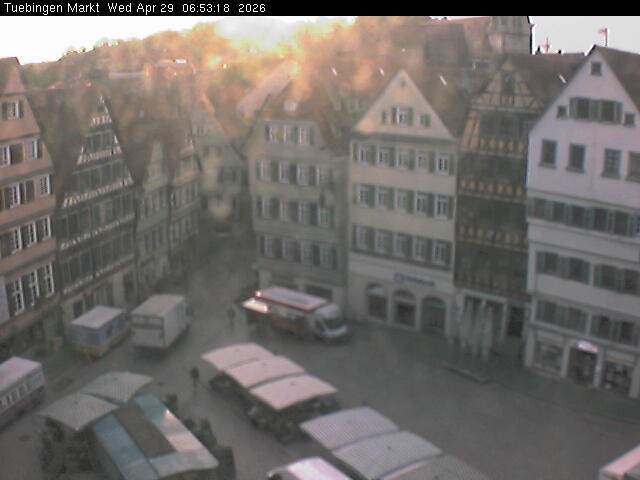 Archiv Foto Webcam Marktplatz Tübingen