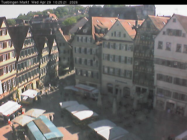Archiv Foto Webcam Marktplatz Tübingen