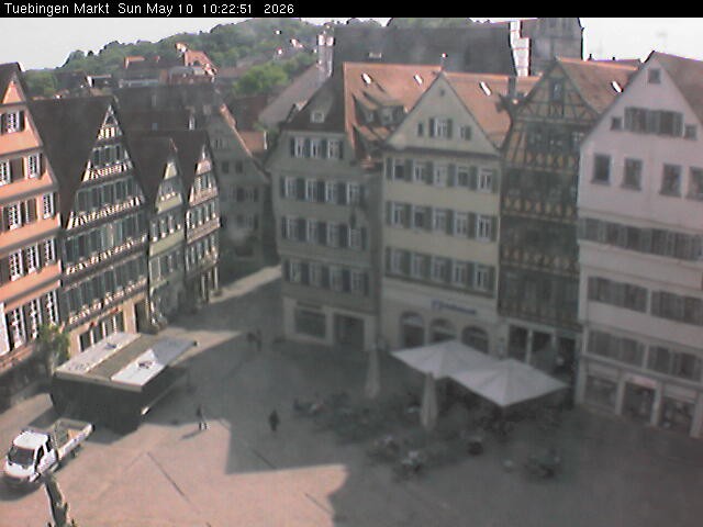 Archiv Foto Webcam Marktplatz Tübingen