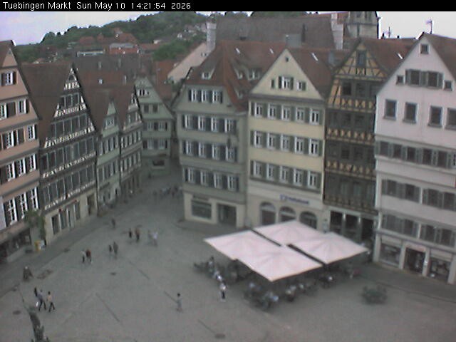 Archiv Foto Webcam Marktplatz Tübingen