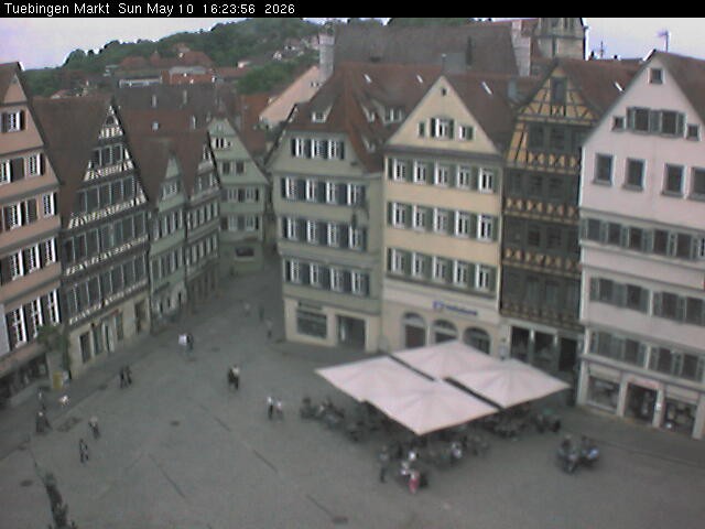 Archiv Foto Webcam Marktplatz Tübingen