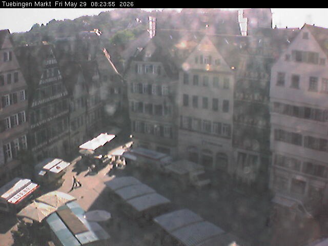 Archiv Foto Webcam Marktplatz Tübingen