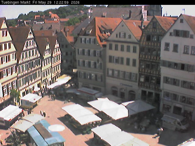 Archiv Foto Webcam Marktplatz Tübingen