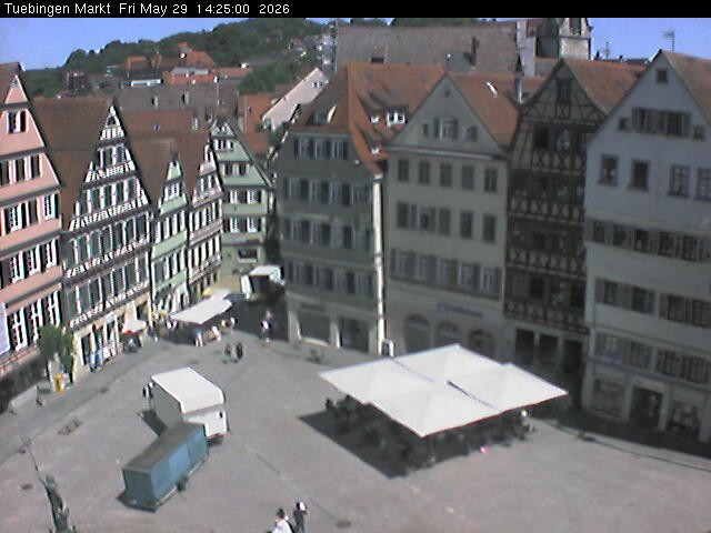 Archiv Foto Webcam Marktplatz Tübingen