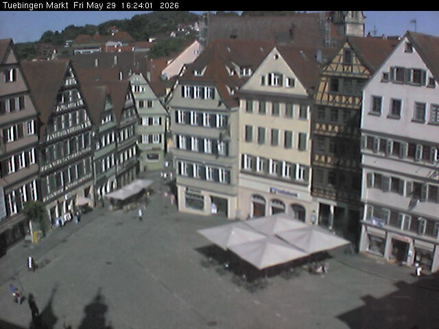 Archiv Foto Webcam Marktplatz Tübingen
